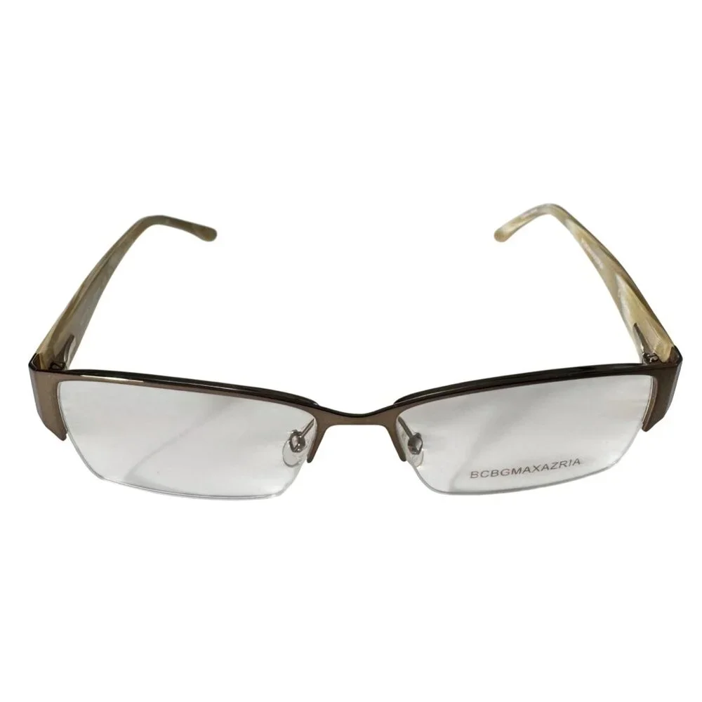 BCBG Max Azria 52-15-130 Womens Brown Rectangular Eye Glasses Frames Only